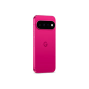 Google Pixel 11 in Hibiscus, angled rear view