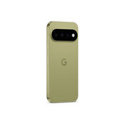 Google Pixel 11 in Pistachio, angled rear view