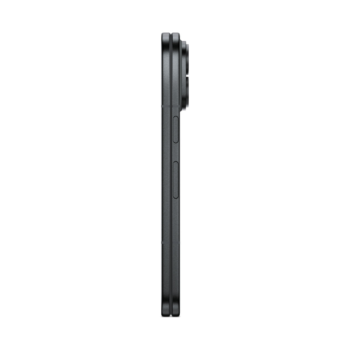 Google Pixel 11 Pro Fold in Obsidian, side view