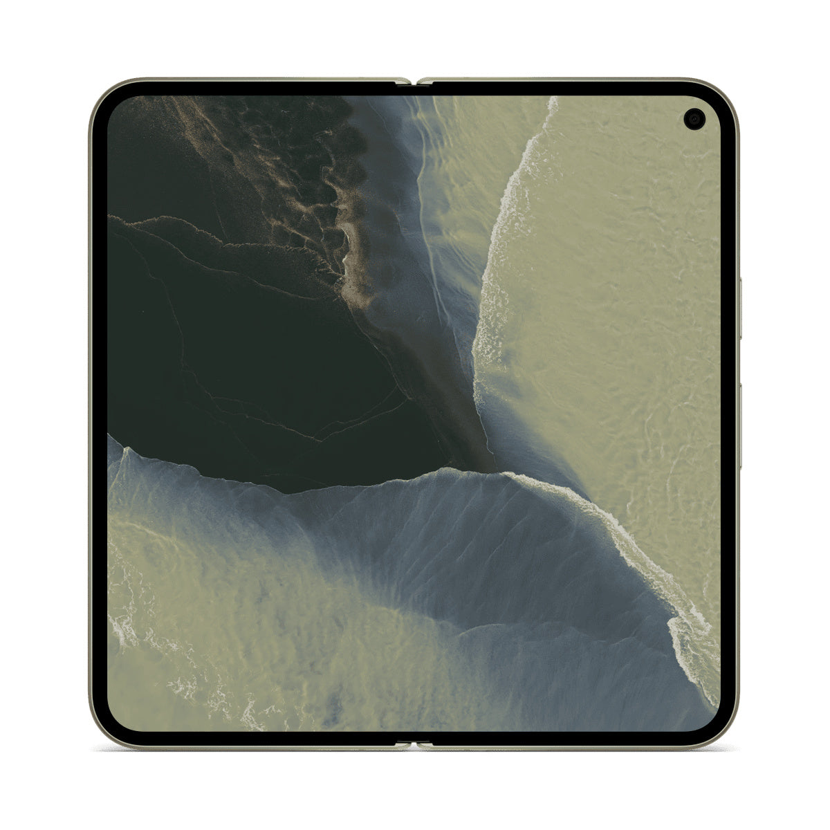 Google Pixel 11 Pro Fold in Olive, open screen view