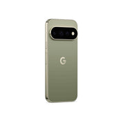 Google Pixel 11 Pro in Olive, angled rear view