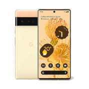 Google Pixel 6 Pro in Sorta Sunny, front and rear view