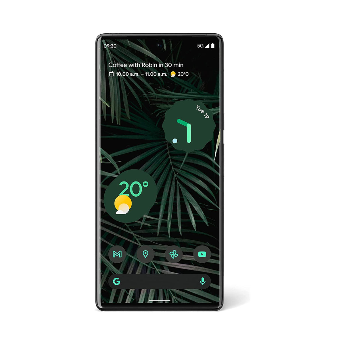 Google Pixel 6 Pro in Stormy Black, front view