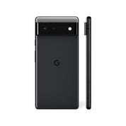 Google Pixel 6 in Stormy Black, rear view