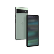 Google Pixel 6a in Sage, angled view