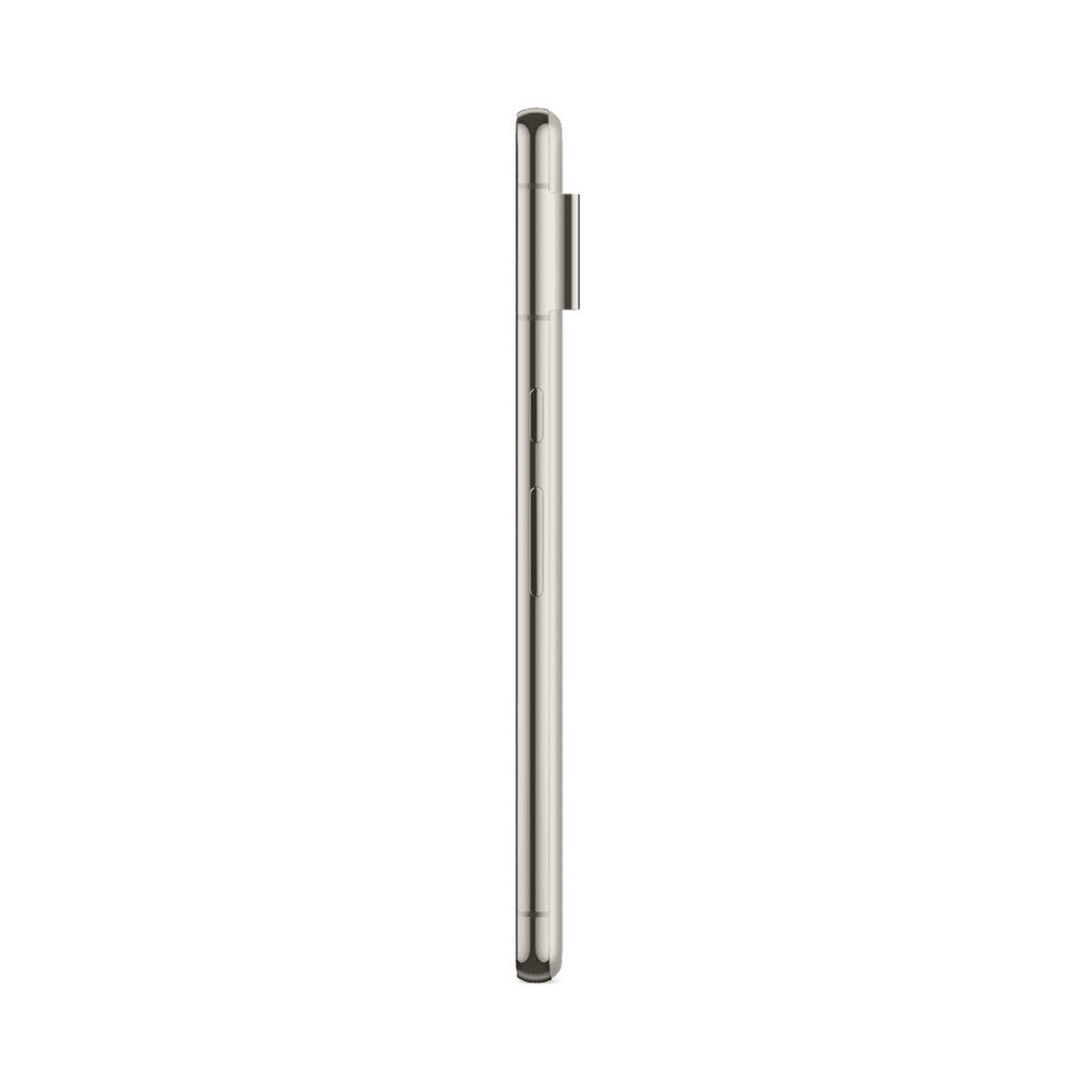 Google Pixel 8 Pro in Porcelain, side view
