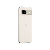 Google Pixel 8a in Porcelain, side view