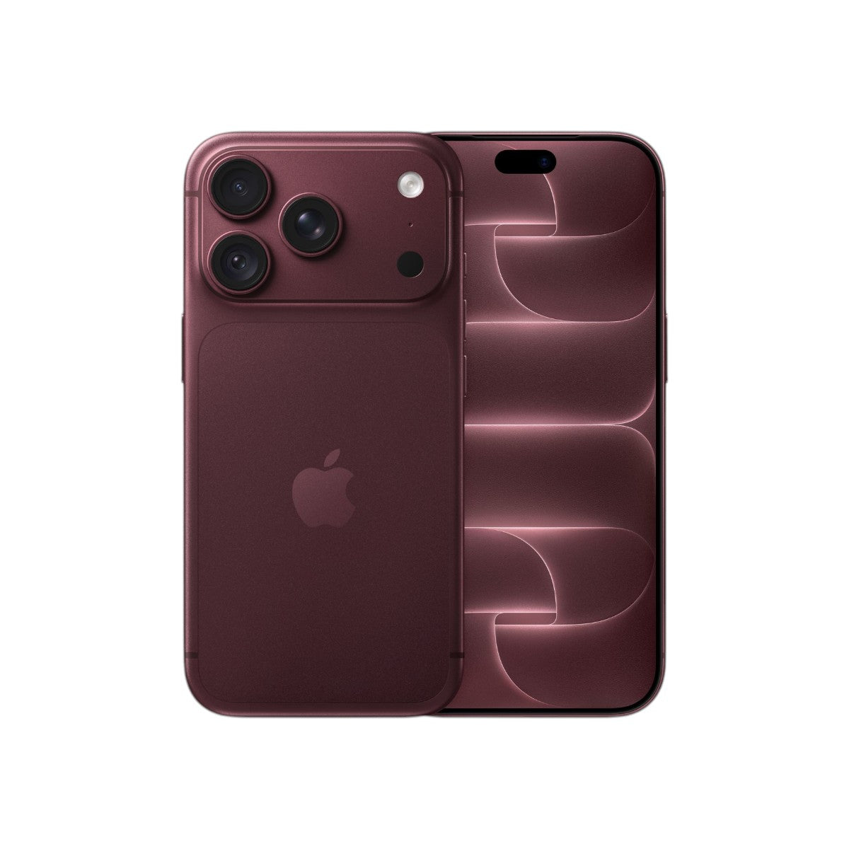 iPhone 18 Pro burgundy — front and back