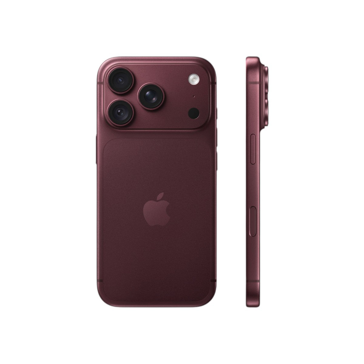 iPhone 18 Pro burgundy — rear and side