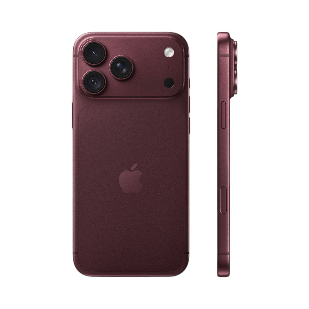 iPhone 18 Pro Max burgundy — rear and side