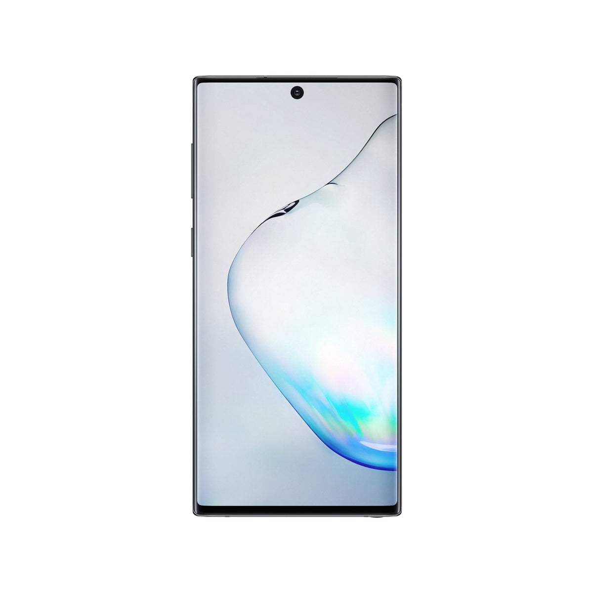 Samsung Galaxy Note10 5G in Aura Black, front view