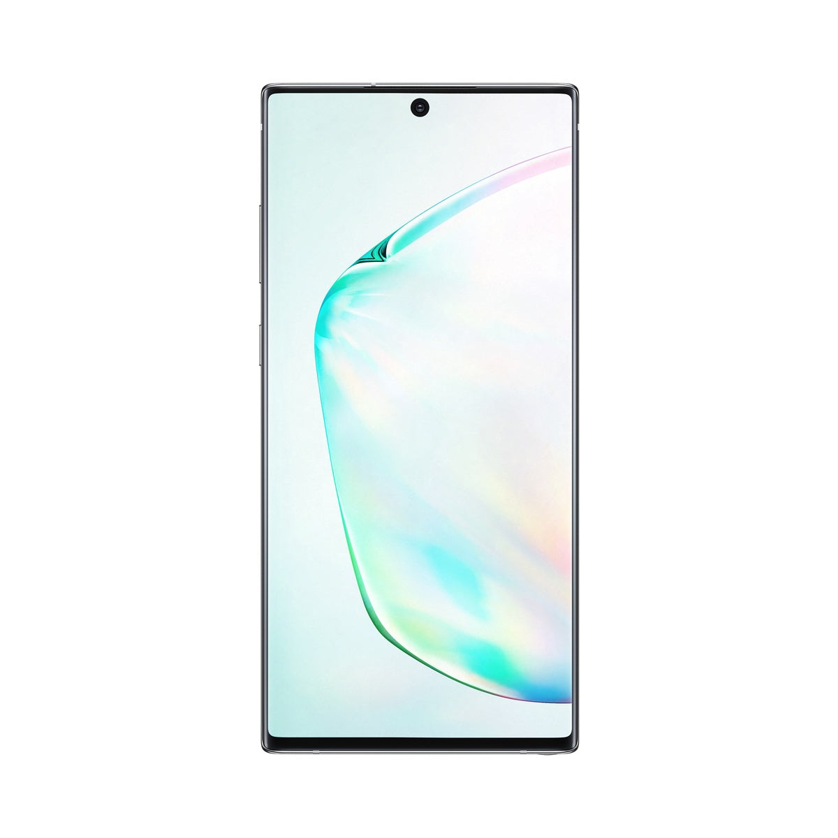 Samsung Galaxy Note10+ in Aura Glow, front view