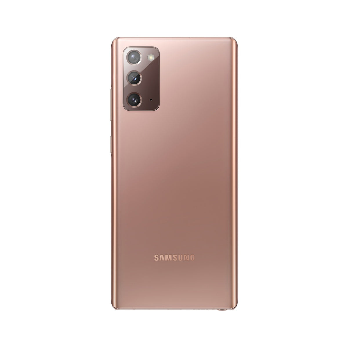 Samsung Galaxy Note20 in Mystic Bronze, rear view