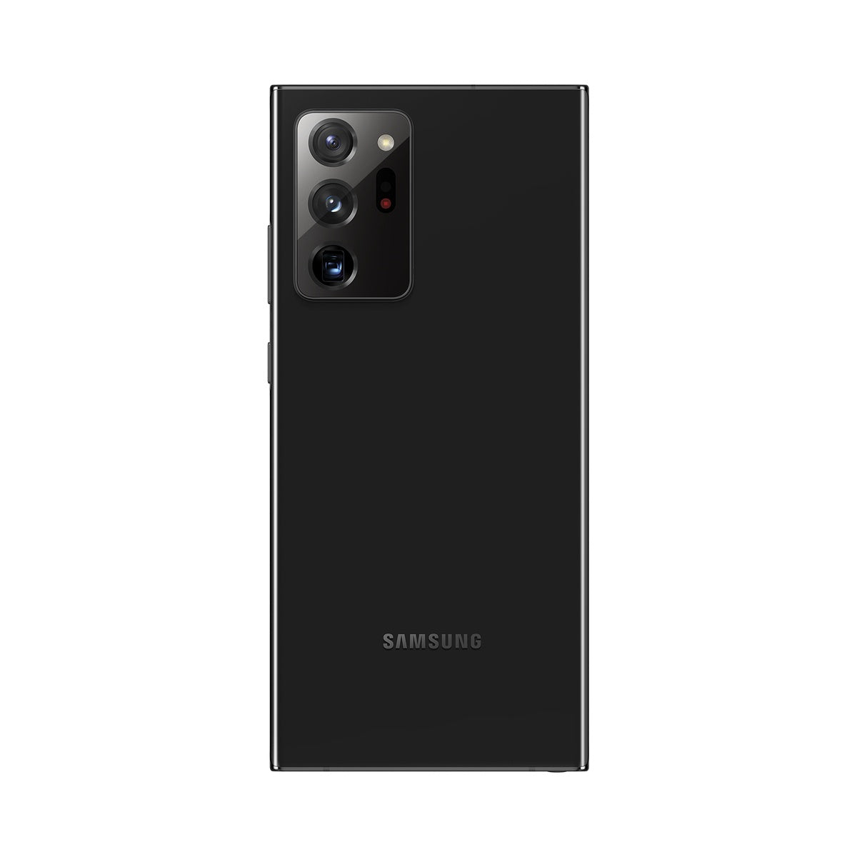 Samsung Galaxy Note20 Ultra in Mystic Black, rear view
