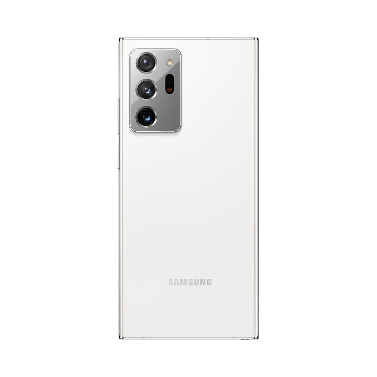 Samsung Galaxy Note20 Ultra in Mystic White, rear view