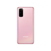 Samsung Galaxy S20 5G in Cloud Pink, rear view