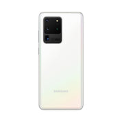 Samsung Galaxy S20 Ultra 5G in Cloud White, rear view