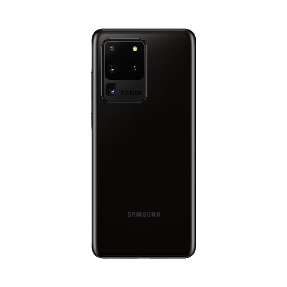 Samsung Galaxy S20 Ultra 5G in Cosmic Black, rear view