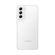 Samsung Galaxy S21 FE in White, rear view
