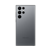Samsung Galaxy S22 Ultra in Graphite, rear view