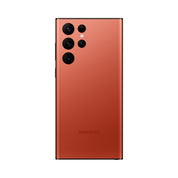 Samsung Galaxy S22 Ultra in Red, rear view