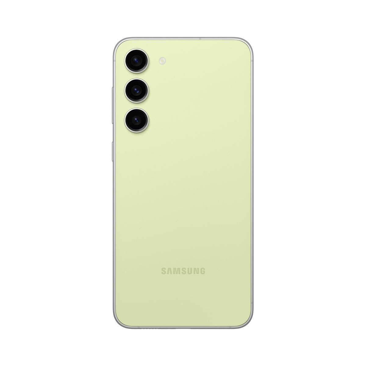 Samsung Galaxy S23+ in Lime, rear view