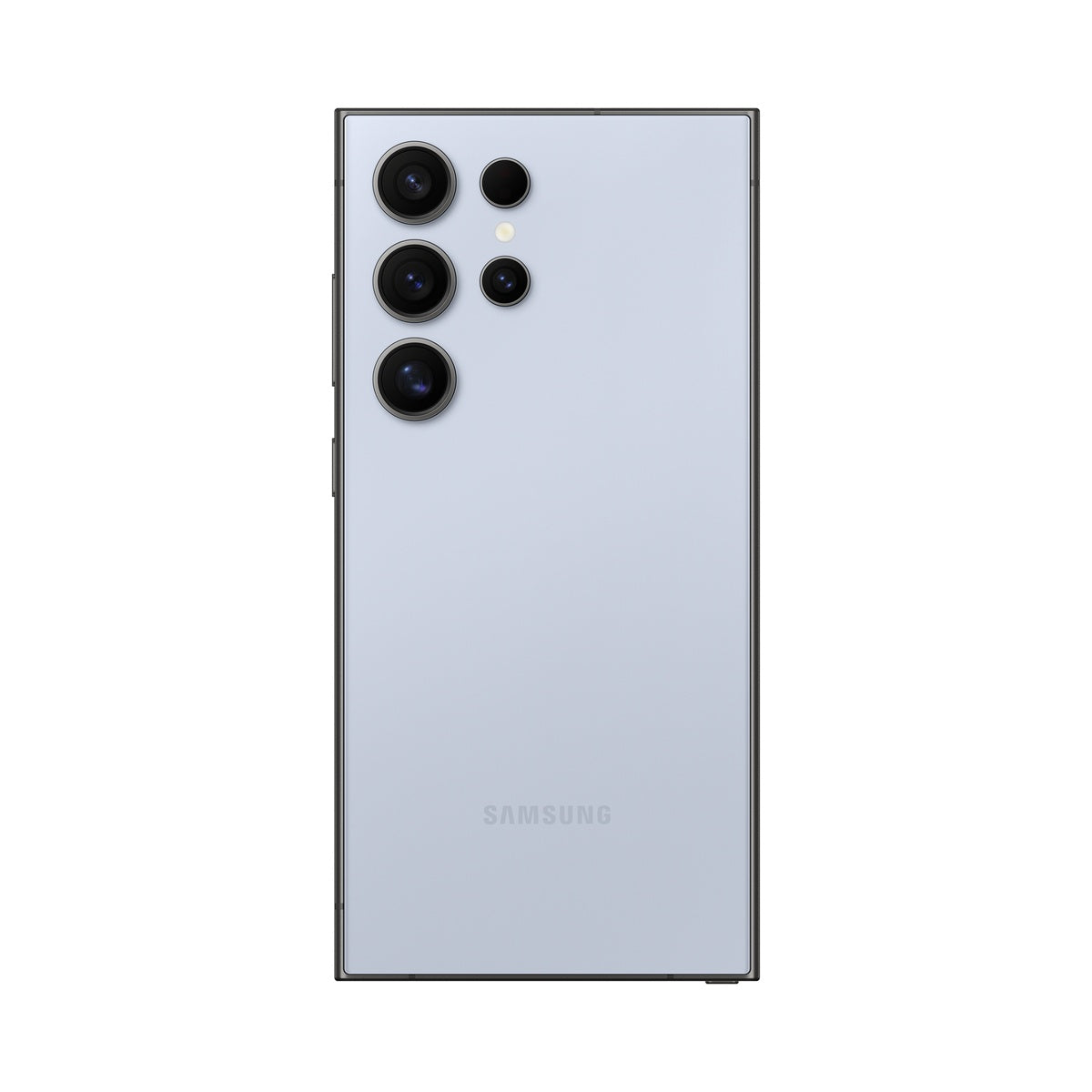 Samsung Galaxy S24 Ultra in Titanium Blue, rear view