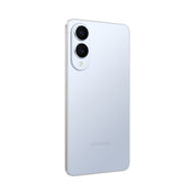 Samsung Galaxy S25 Edge in Titanium Icy Blue, angled rear view