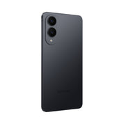 Samsung Galaxy S25 Edge in Titanium Jet Black, angled rear view