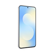 Samsung Galaxy S25 FE in Icy Blue, angled front view