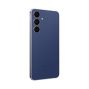 Samsung Galaxy S25 FE in Navy, angled rear view