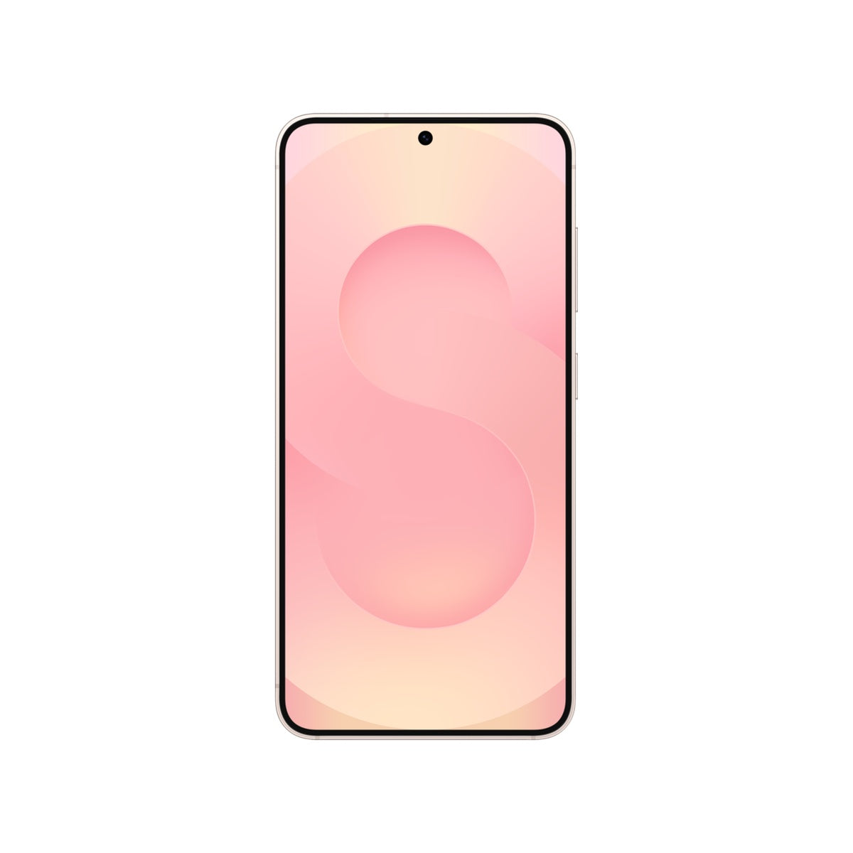 Samsung Galaxy S25 in Pinkgold, front view
