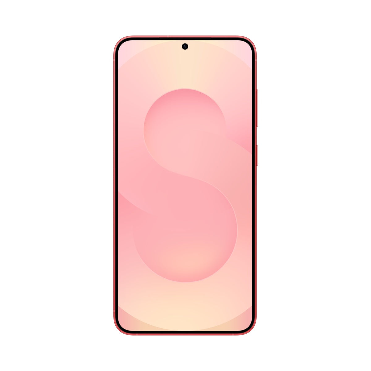 Samsung Galaxy S25+ in Coralred, front view