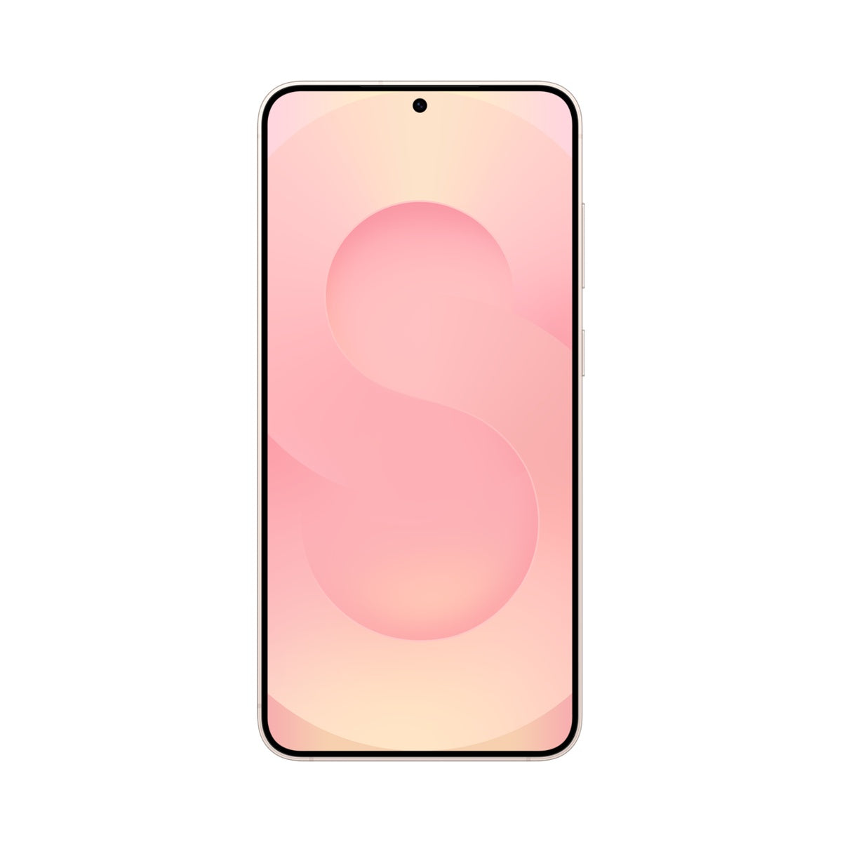 Samsung Galaxy S25+ in Pinkgold, front view