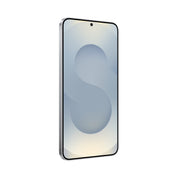 Samsung Galaxy S25 Plus in Silver Shadow, angled front view