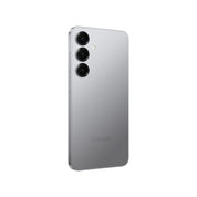 Samsung Galaxy S25 in Silver Shadow, angled rear view
