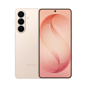 Samsung Galaxy S26+ in Pink Gold, front and rear view