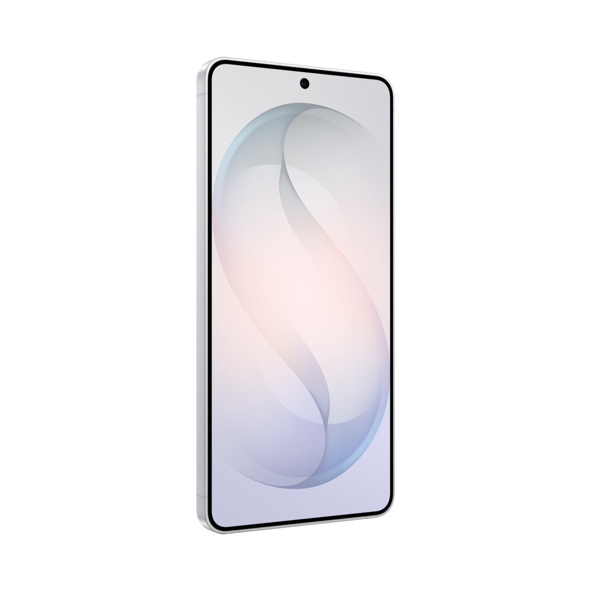 Samsung Galaxy S26 Plus in White, angled front view