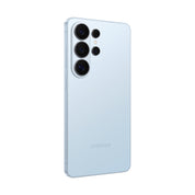 Samsung Galaxy S26 Ultra in Sky Blue, angled rear view