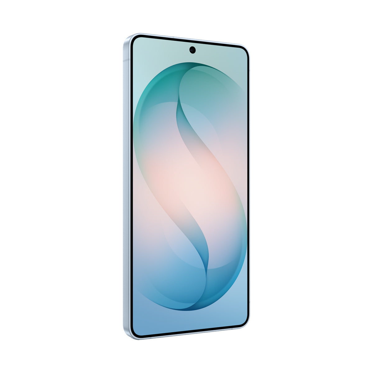 Samsung Galaxy S26 Ultra in Sky Blue, angled front view