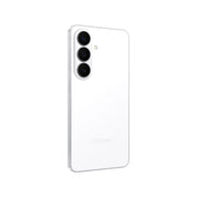 Samsung Galaxy S26 in White, angled rear view