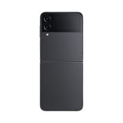 Samsung Galaxy Z Flip4 in Graphite, open rear view