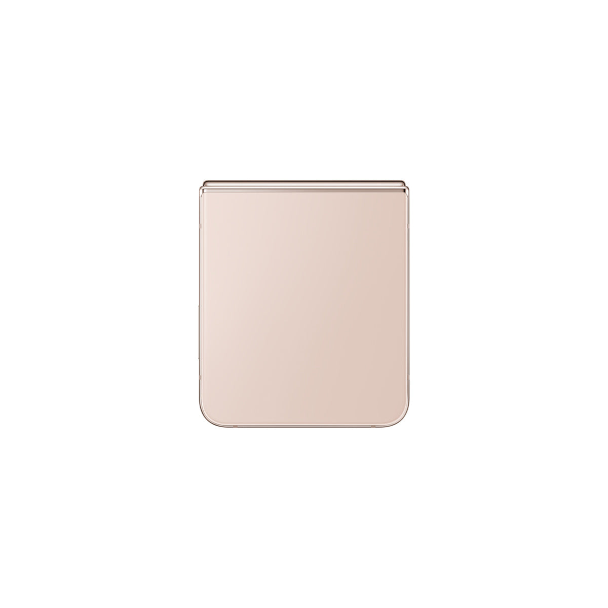 Samsung Galaxy Z Flip4 in Pink Gold, closed rear view