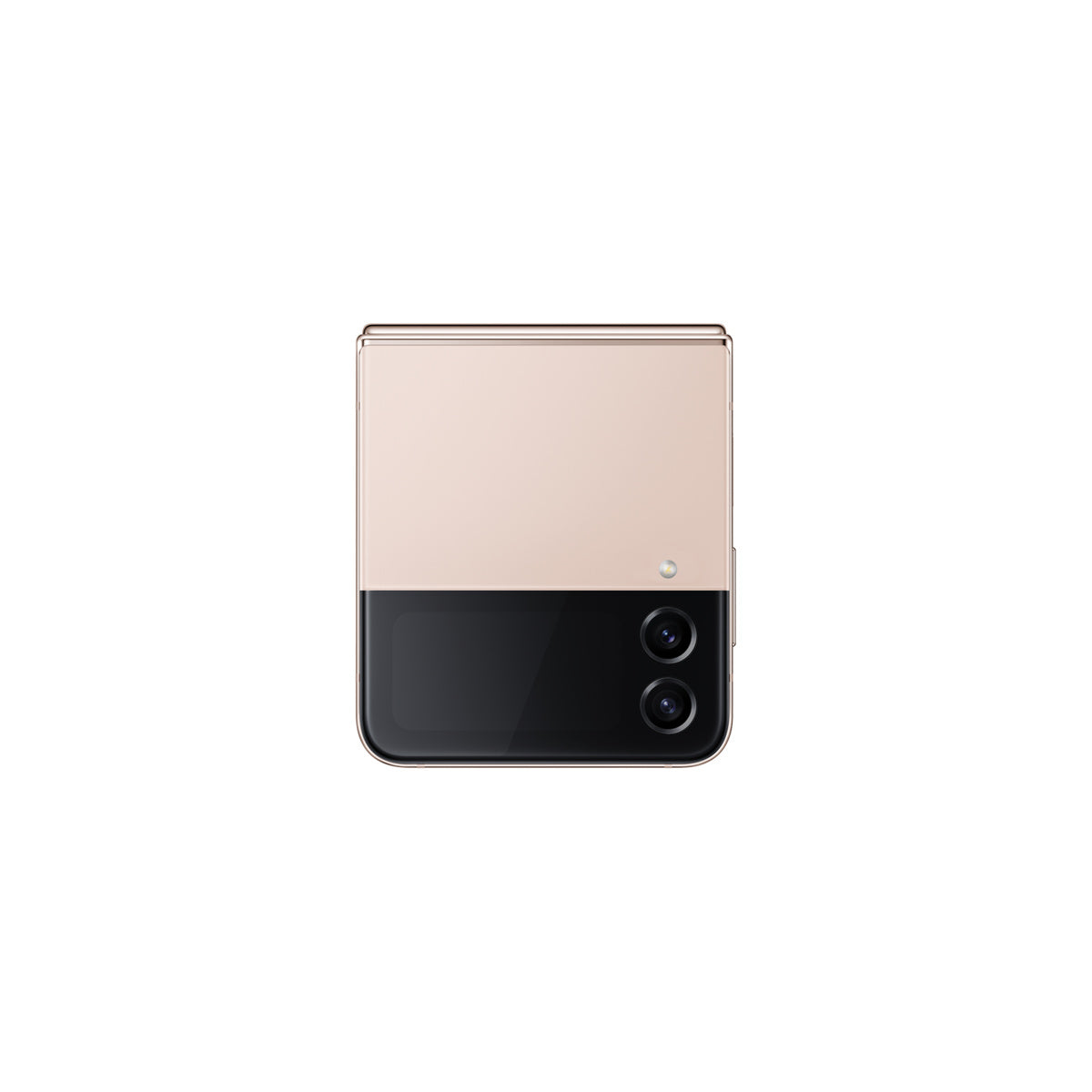 Samsung Galaxy Z Flip4 in Pink Gold, closed front view