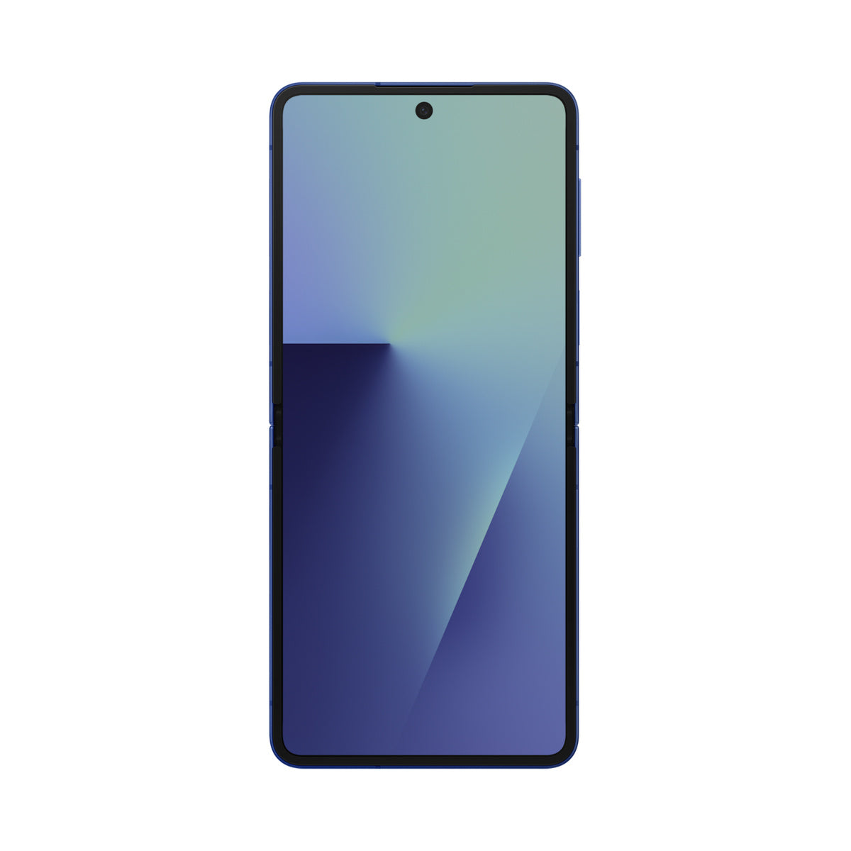 Samsung Galaxy Z Flip7 in Blue Shadow, open main screen