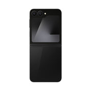 Samsung Galaxy Z Flip7 FE in Black, unfolded rear and cover screen