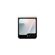 Samsung Galaxy Z Flip7 FE in White, folded cover screen