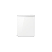 Samsung Galaxy Z Flip7 FE in White, folded rear view