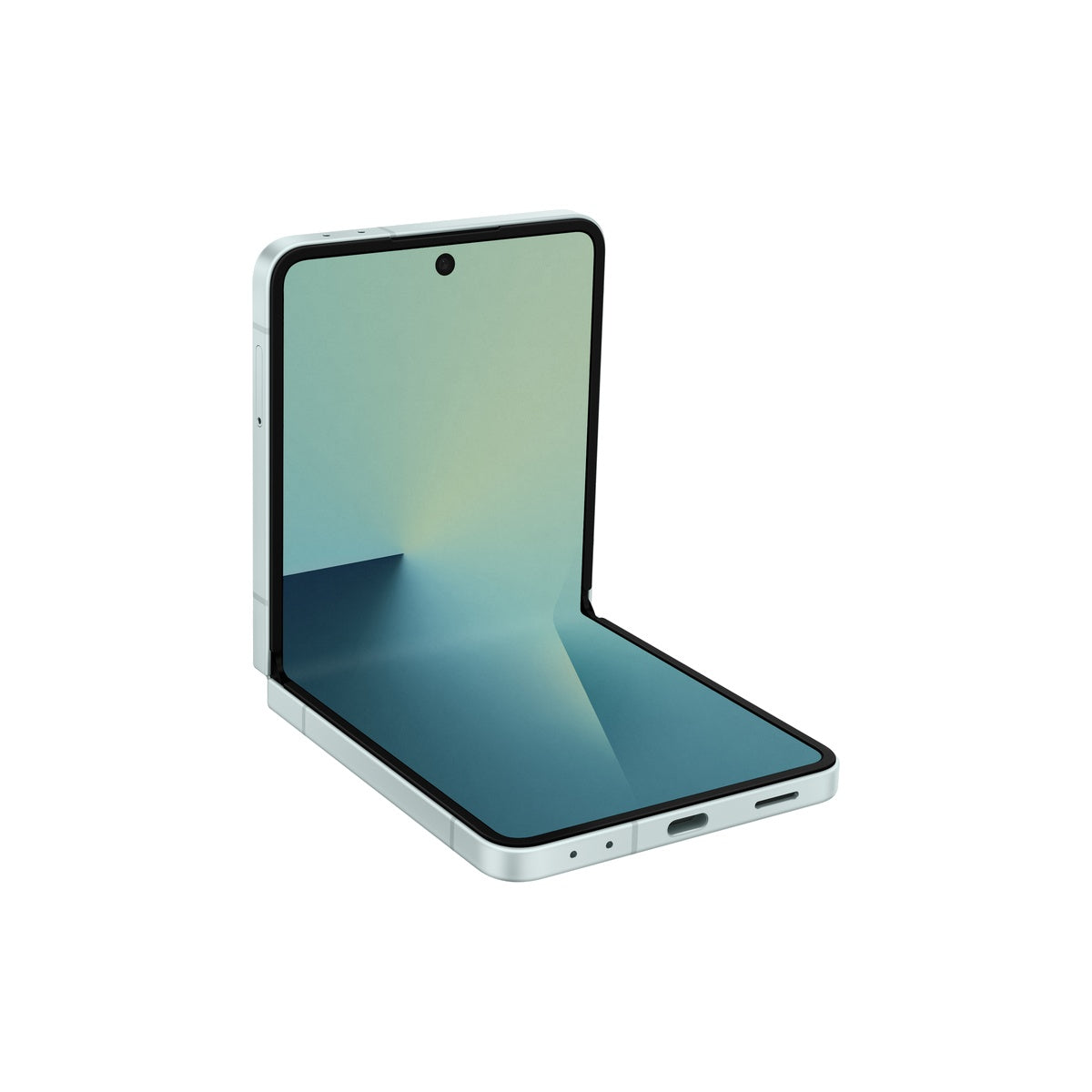Samsung Galaxy Z Flip7 in Mint, front view