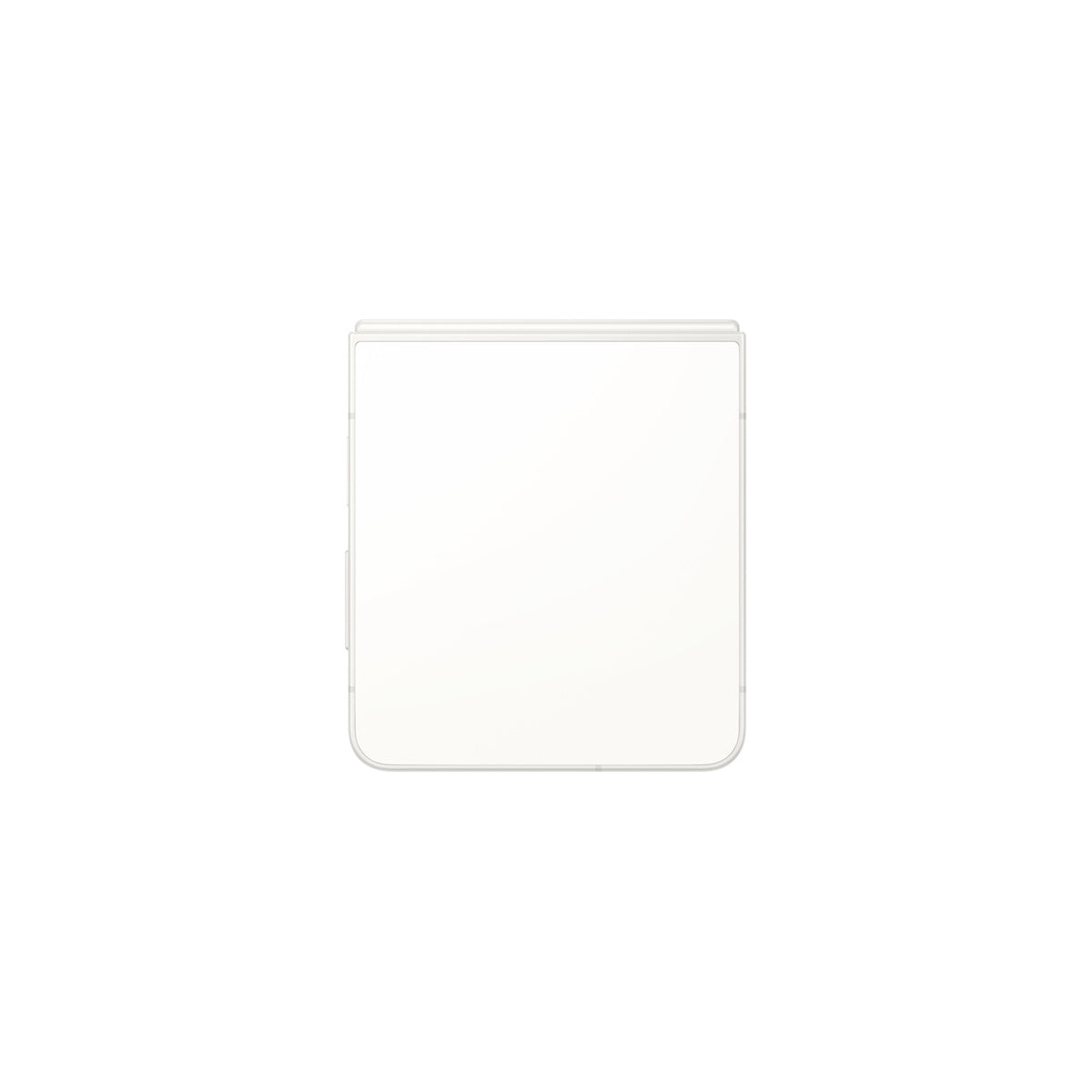Samsung Galaxy Z Flip8 in Cream, folded rear view